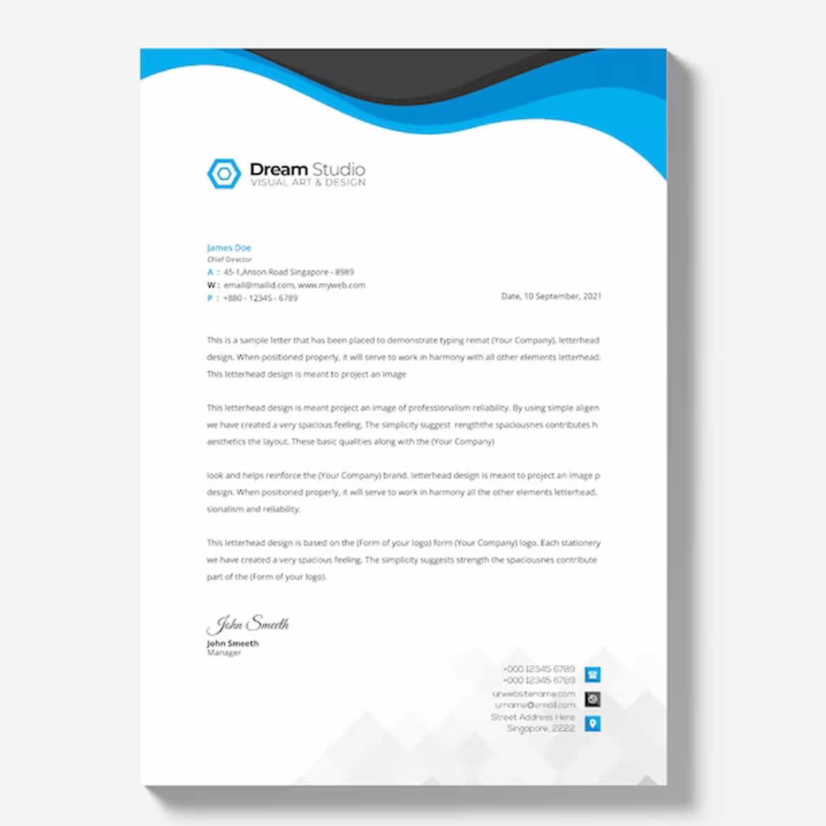 Letterhead Offset - Conqueror 100 gsm